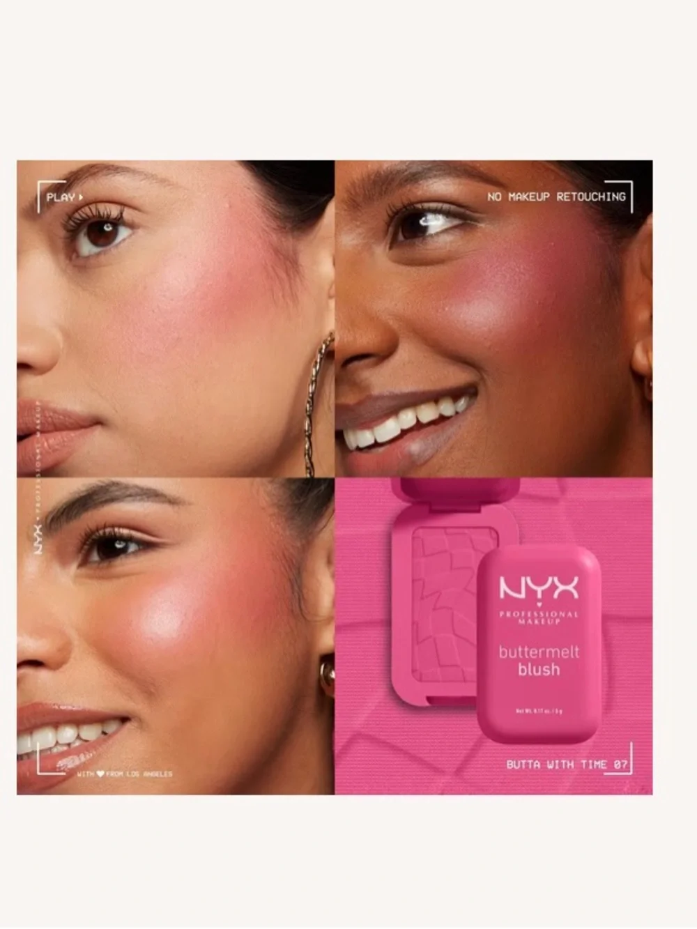 NYX Buttermelt Blush Butta With Time Vivid Watermelon NEW